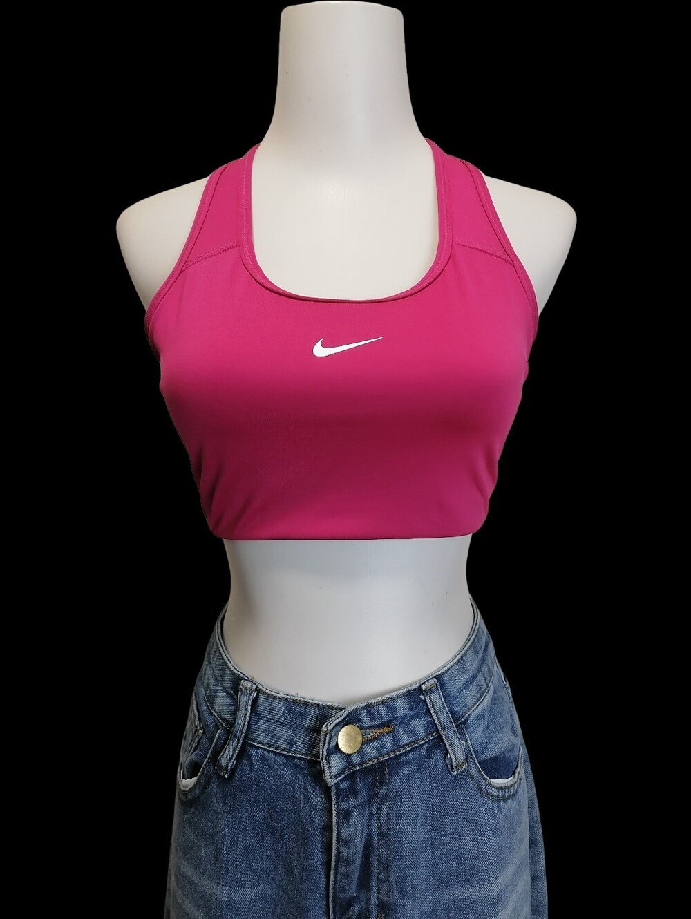 💕3/＄44💕Nike Women's Pink Dri-FIT Sports Bra Crop Top